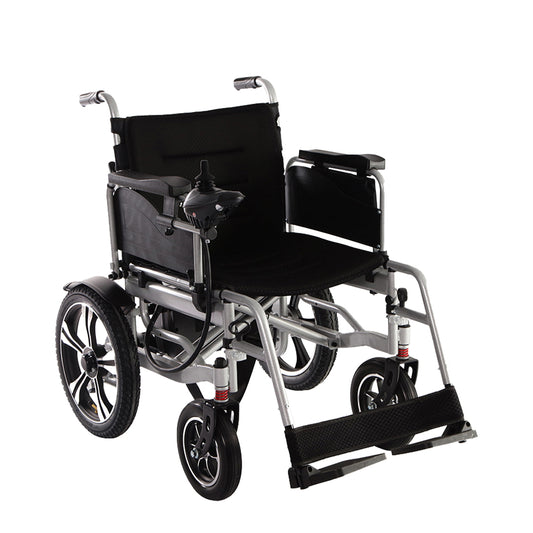 52cm Widen Seat Lightweight Foldable Electric Wheelchair All Terrain Power Wheel Chair for Adults, Seniors, Elderly