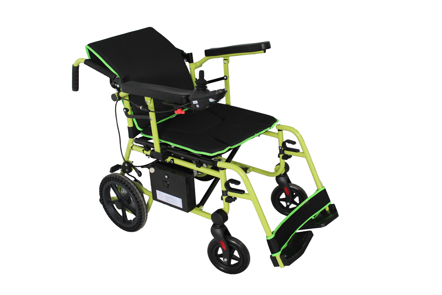 ENJOYCARE EPW67B Lightweight Wheelchair with Durable Brushless Motor for Extended Usage and Solid Iron Body Construction - coolbabymalls