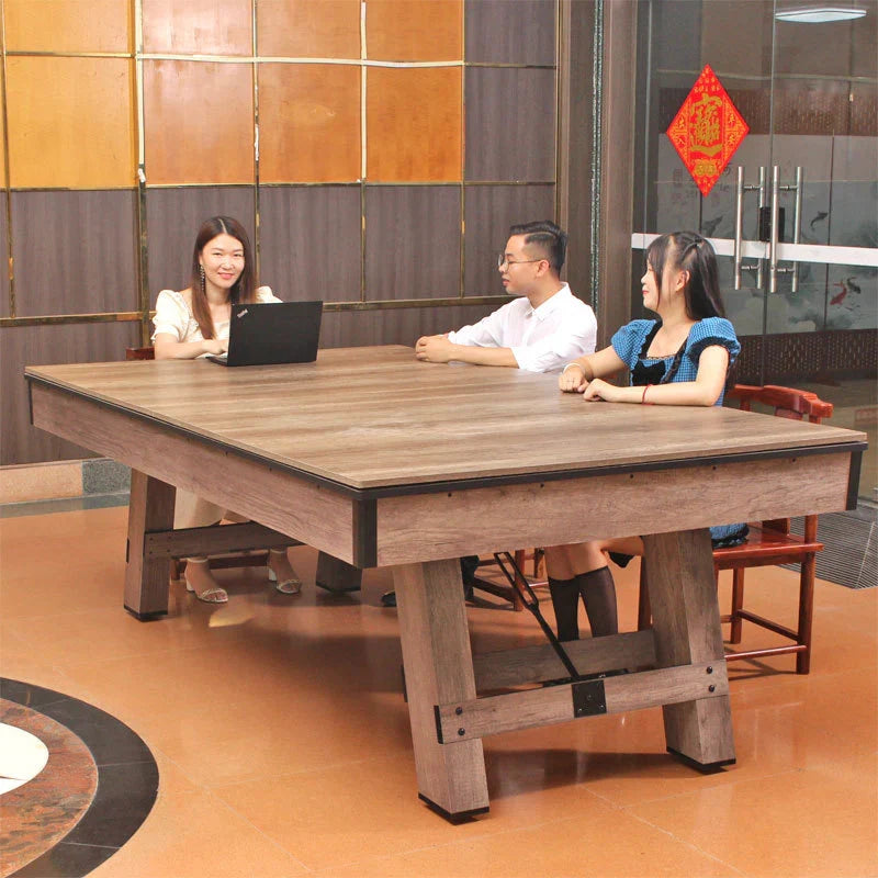 Luxury 3 in 1 Pool table 8ft Plus Household table tennis + Meeting and Dining Table Multi functional