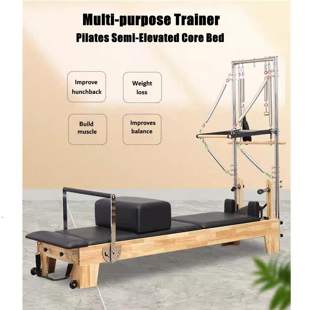 COOLBABY SSZ-GJC02 Pilates Reformer Semi-elevated 2-in-1 Yoga Bed