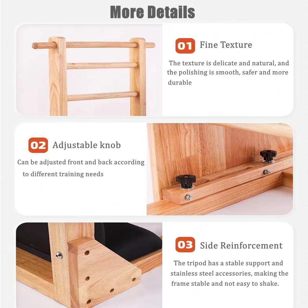 COOLBABY SSZ-TT Pilates Reformer Solid Wood Ladder Barrel Yoga Body Shaping