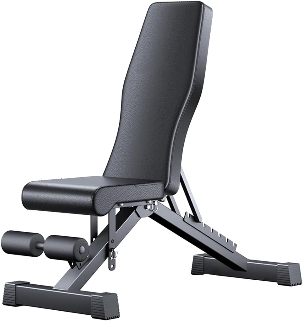 Adjustable Weight Bench Full Body Workout Multi-Purpose Foldable Strength Training Benches Decline Incline Bench for Home Gym