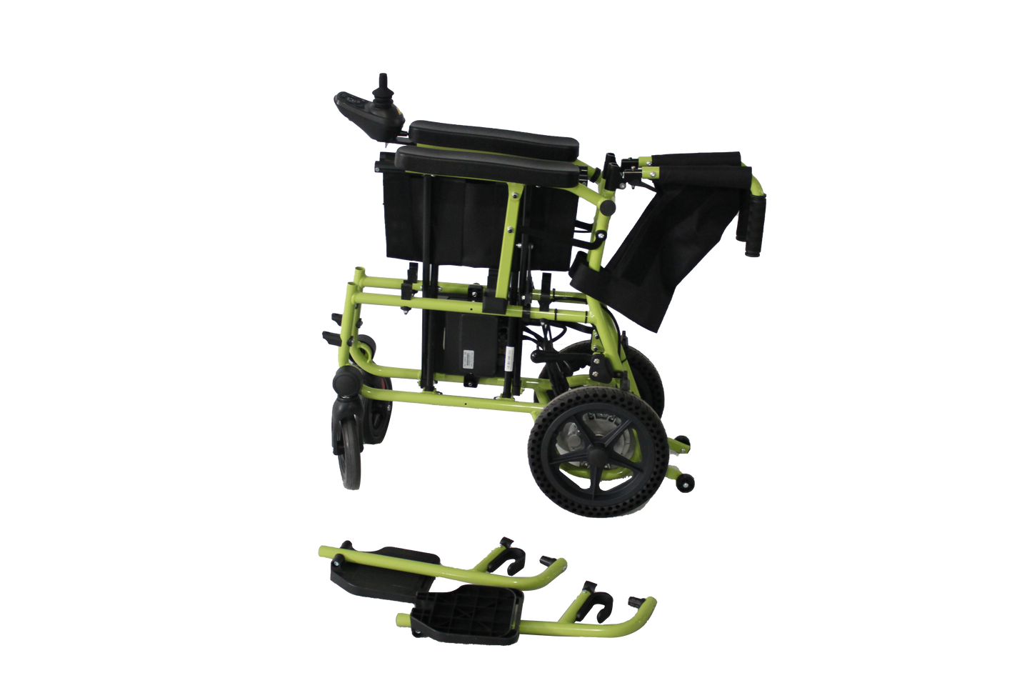 ENJOYCARE EPW67B Lightweight Wheelchair with Durable Brushless Motor for Extended Usage and Solid Iron Body Construction - coolbabymalls