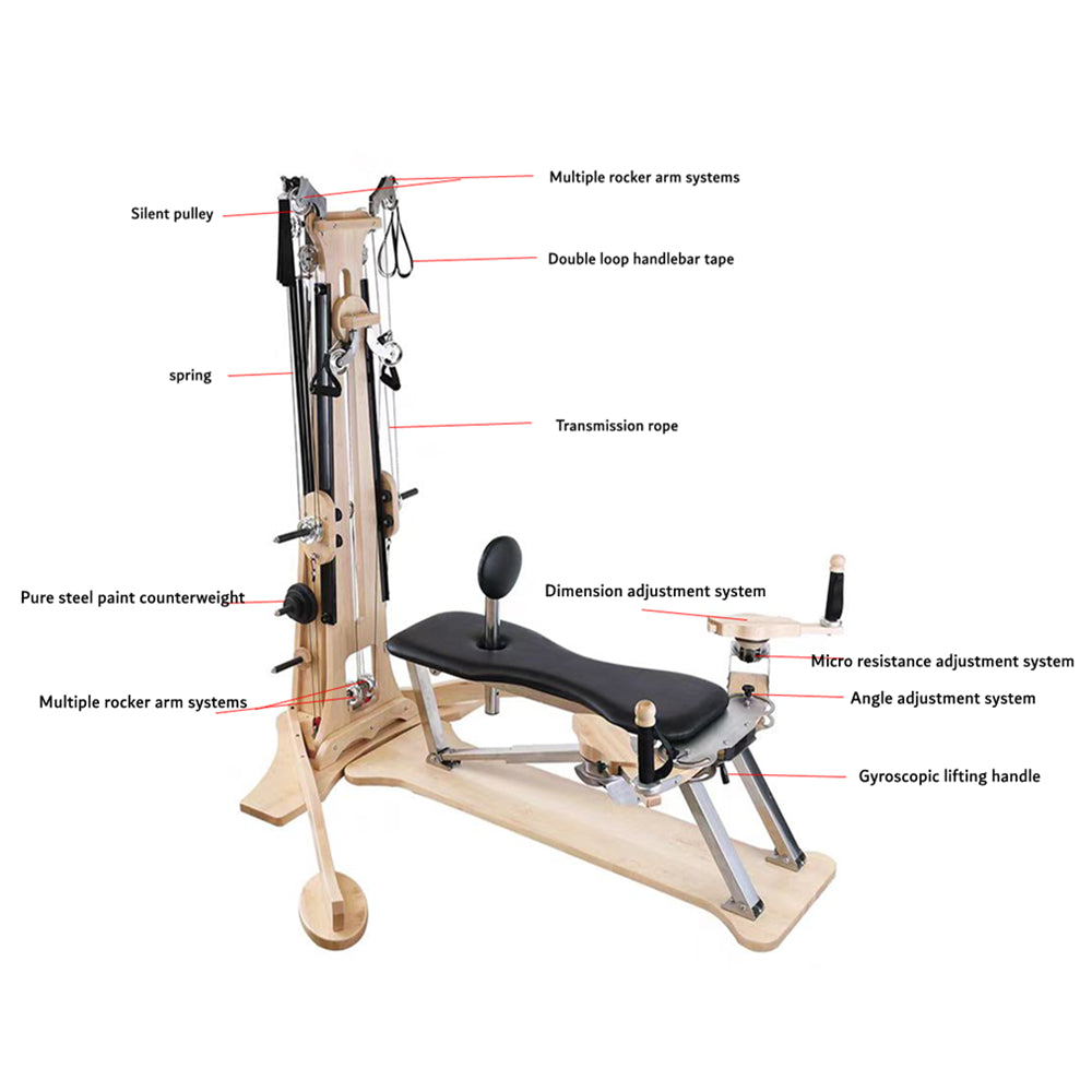 Moficno Gyro Combination Pilates Pulley Tower Pilates Reformer Pilate Tronic