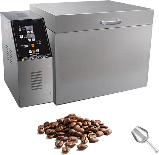 Electric Coffee Bean Roaster Machine - Timing & Temperature Adjustable, Stainless Steel Coffee Beans Roasting Machine For Baking Coffee,Chestnut, Peanuts, Grain 2KG