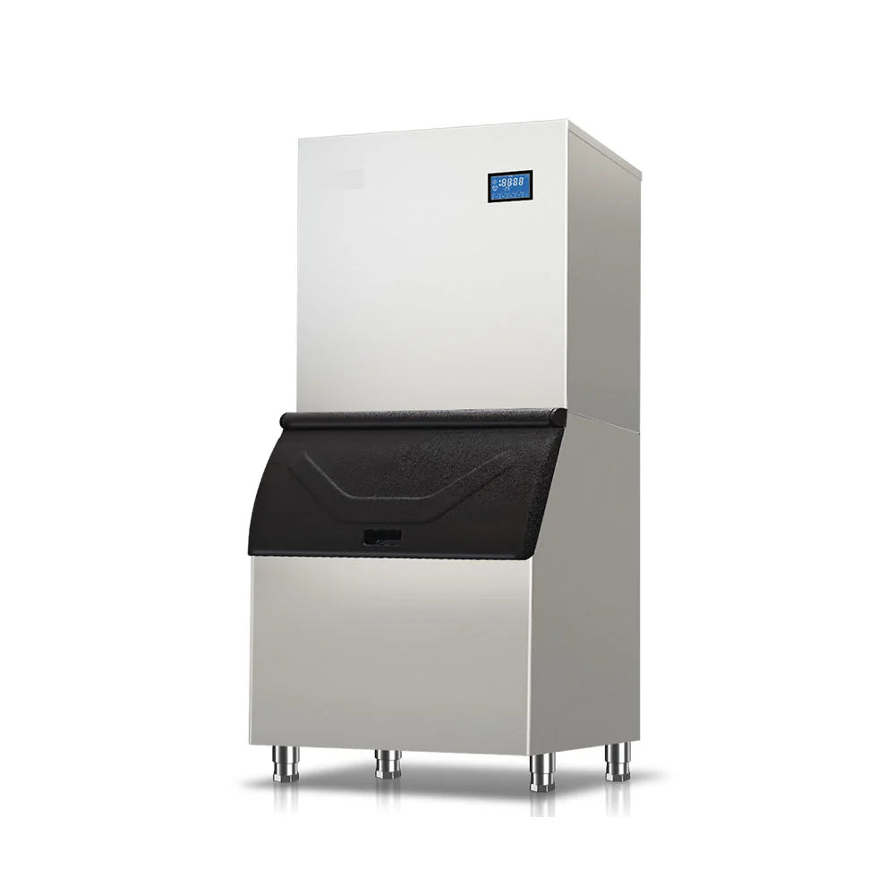 Commercial Ice Maker Machine 550KG/24H – Water-Cooled Split Ice Machine with 220KG Storage, Automatic Cleaning & Adjustable Square Ice Cubes