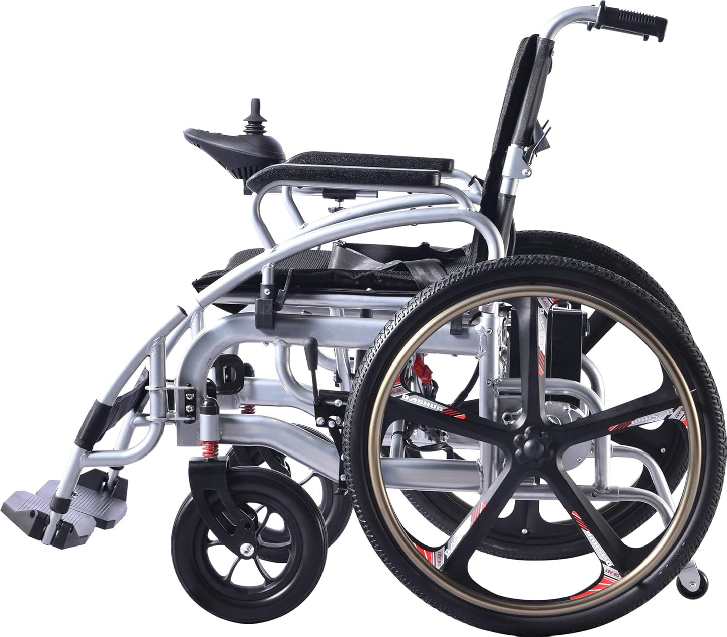 COOLBABY ZZR-E310D-OR:  Portable 24-Inch Electric Wheelchair for Adults and the Elderly - coolbabymalls