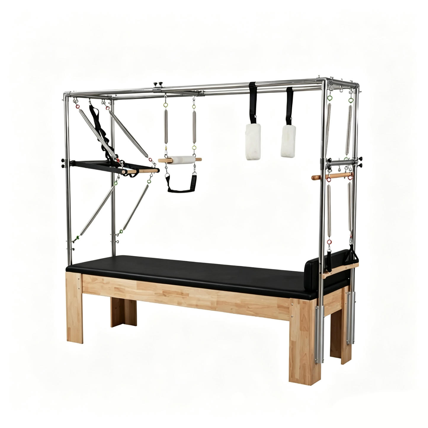 Oak Rubber Wood Pilates Cadillac Reformer Trapeze Table Solid Wood Pilates Cadillac