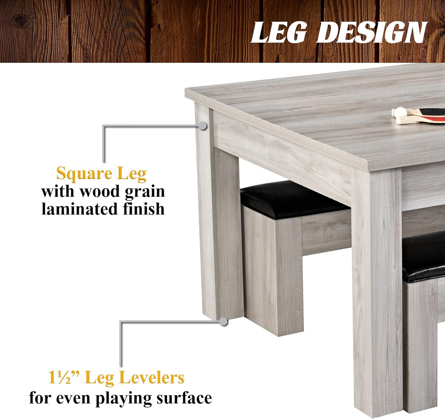 7ft 3-in-1 Convertible Multifunction Billiard Pool Table with Dining Top&Ping Pong Top with Two Stools