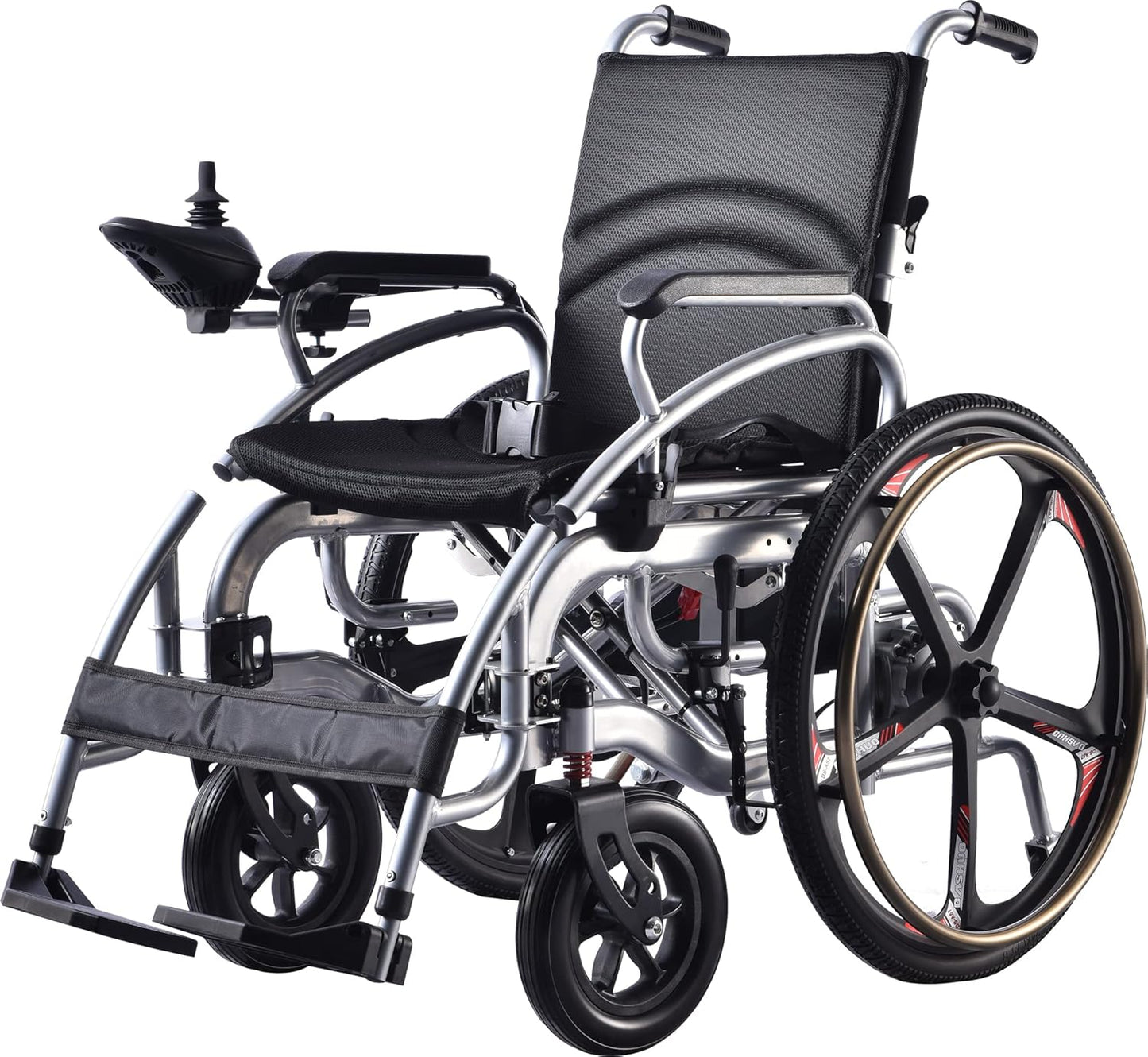 COOLBABY ZZR-E310D-OR:  Portable 24-Inch Electric Wheelchair for Adults and the Elderly - coolbabymalls