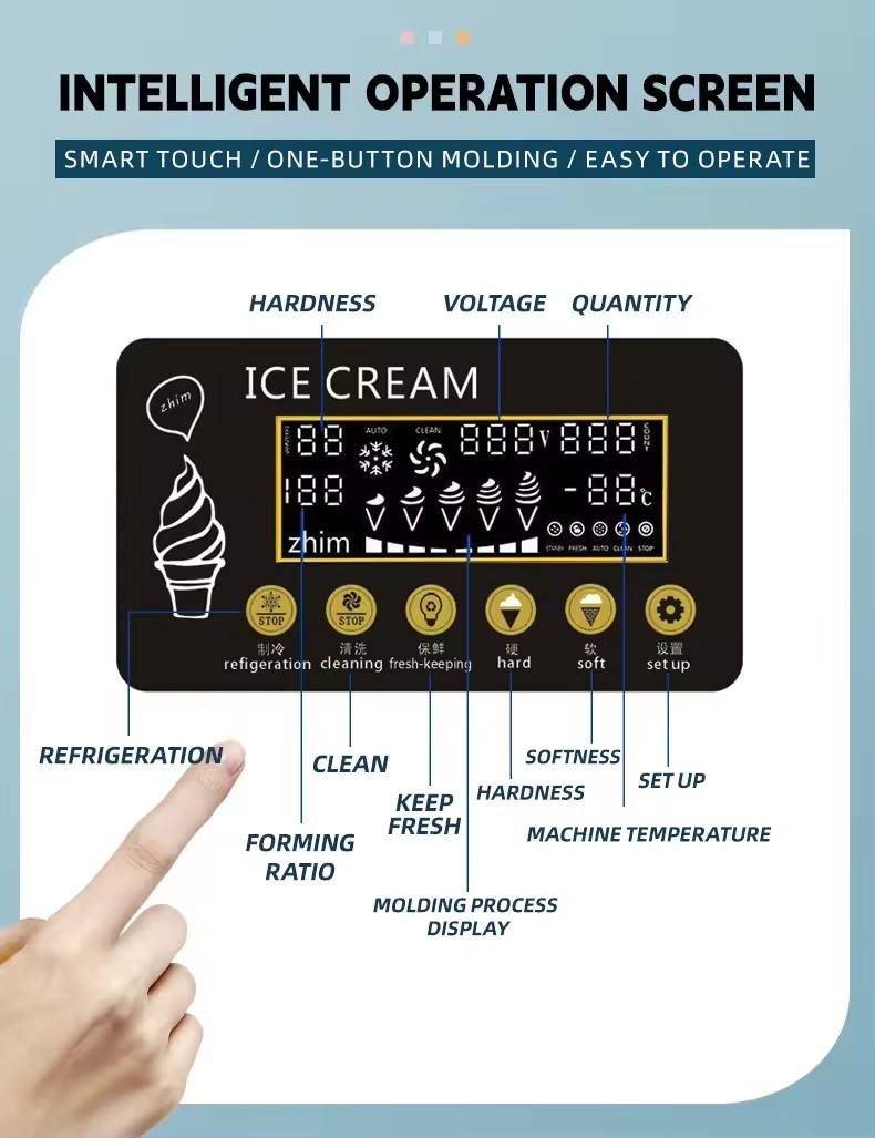 Commercial Soft Serve Ice Cream Machine COUNTER TOP ICE CREAM MACHINE MK 220-240v / 50hz -18CTB High Quality