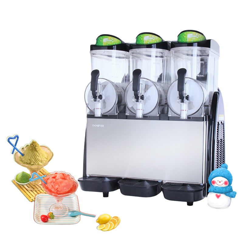 Commercial Industrial Slush Ice Machine Fizzy Frozen Drink Machine Ice Slush Machine Snack Business Slush Machine Slush Granita Dispenser XHC336  Fast Frozen Smoothie Making Machine