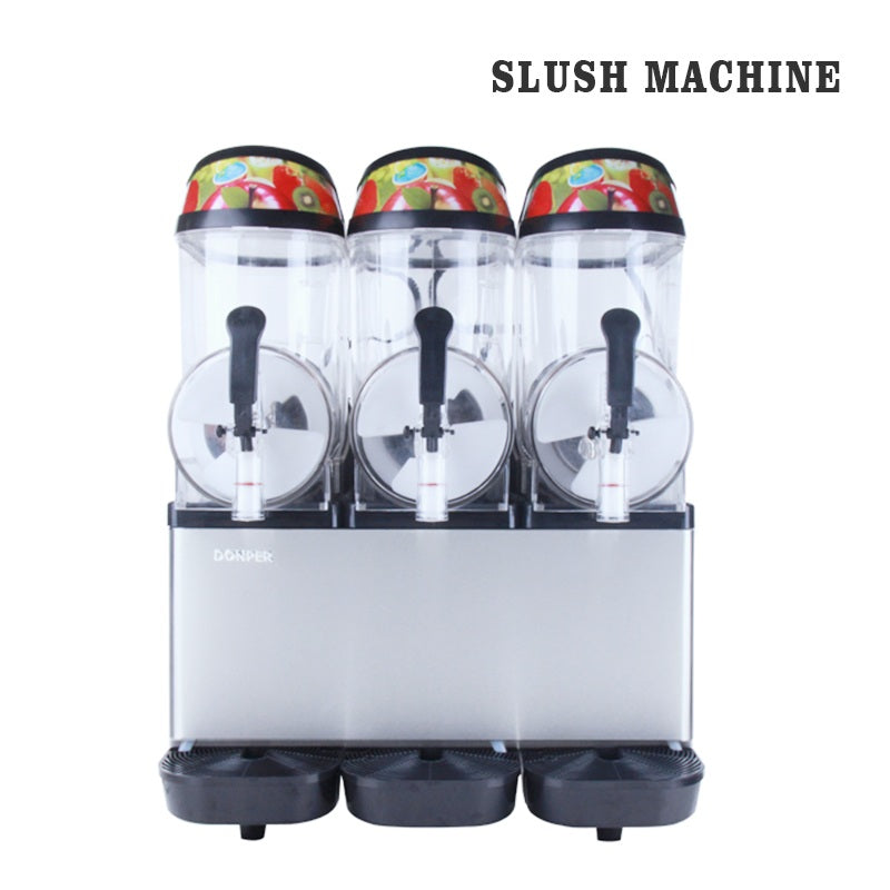 Commercial Industrial Slush Ice Machine Fizzy Frozen Drink Machine Ice Slush Machine Snack Business Slush Machine Slush Granita Dispenser XHC336  Fast Frozen Smoothie Making Machine