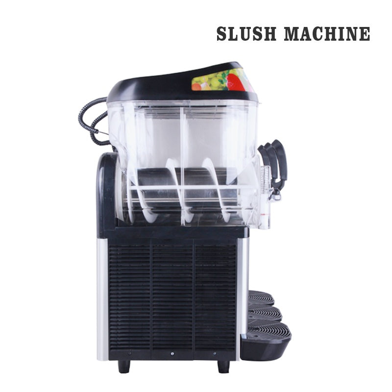 Commercial Industrial Slush Ice Machine Fizzy Frozen Drink Machine Ice Slush Machine Snack Business Slush Machine Slush Granita Dispenser XHC336  Fast Frozen Smoothie Making Machine