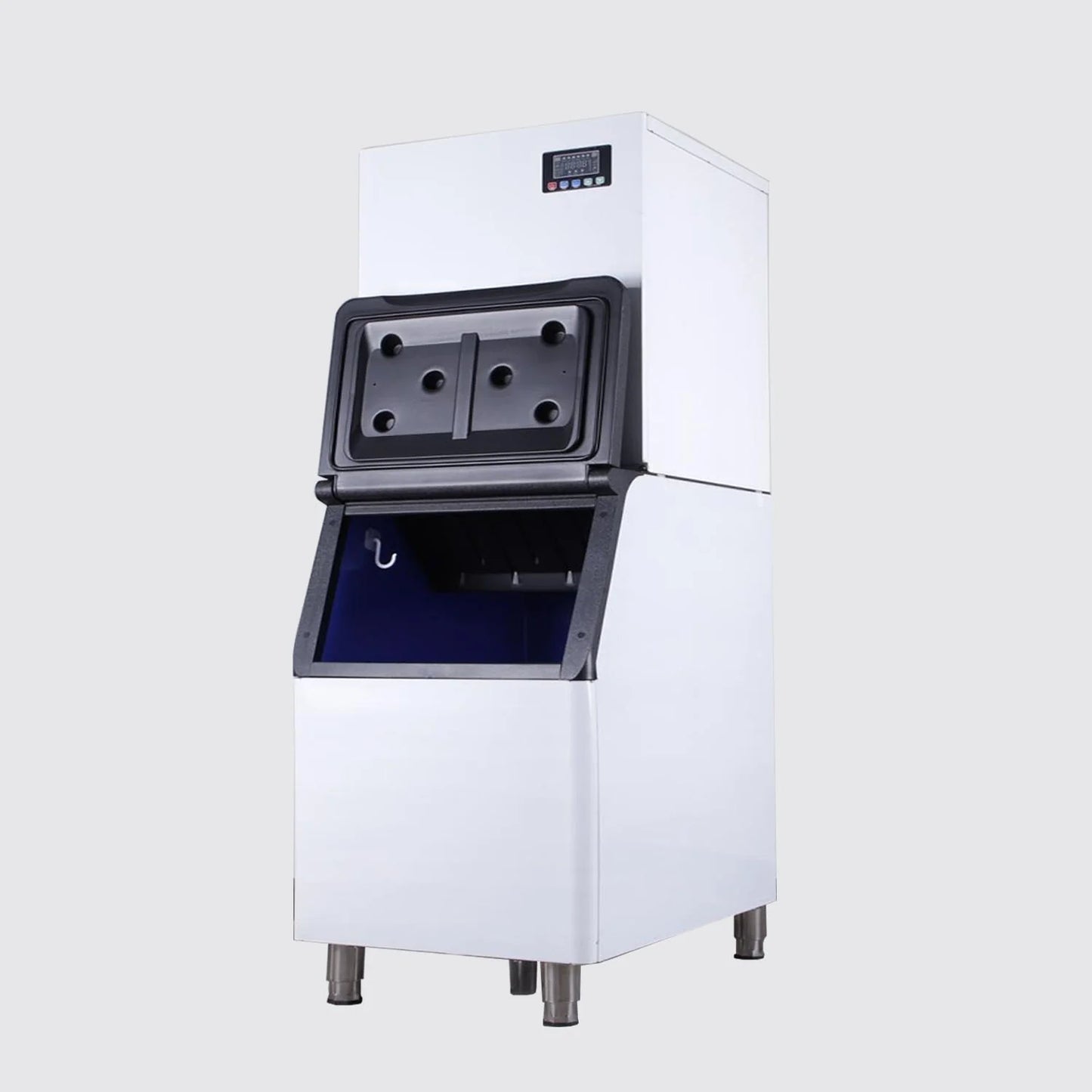 Ice Cube Makers, Commercial Ice Maker Machine,Under Counter Ice Maker with Large Storage Bin,Fully-Automatic Freestanding Commercial Clear Cube Ice Make for Bussiness, Home,360KG
