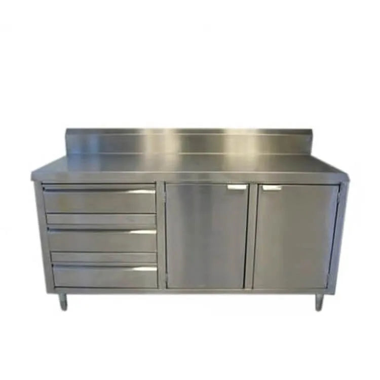 Commercial Base Cabinet with 3 Drawers & 2 Doors | AISI 304 Stainless Steel | 1000×700×850 mm | Made in UAE
