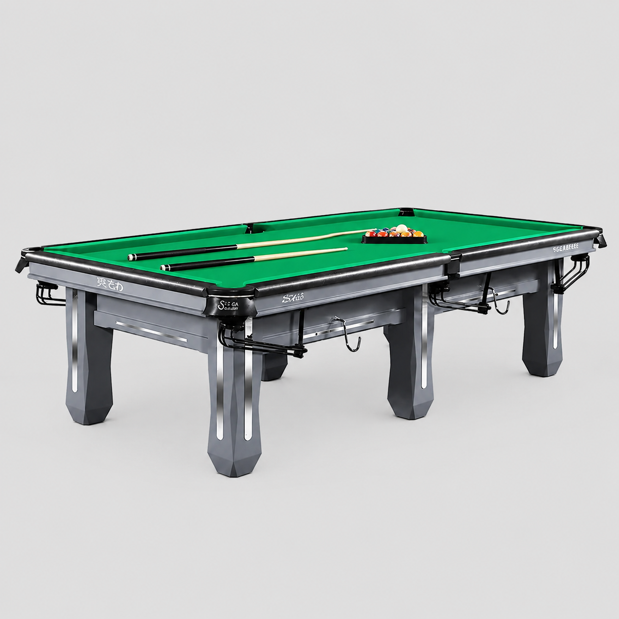 9-6 SM Dragon Chinese 8-Ball Billiard Table with 25mm Slate Top & Solid Maple Wood Frame
