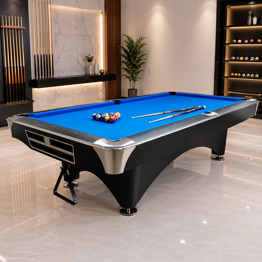 9ft Modern Professional Billiard Table with Solid Wood Finish Premium Snooker & Billiard Table – Commercial Quality