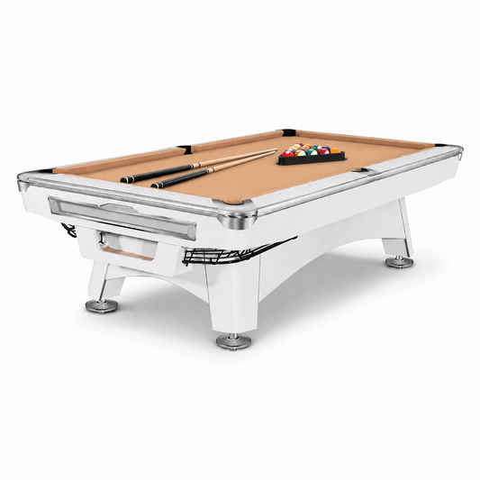 9-6-2 Imperial Billiard Table with Solid Maple Wood Frame & Moorj 900 Felt