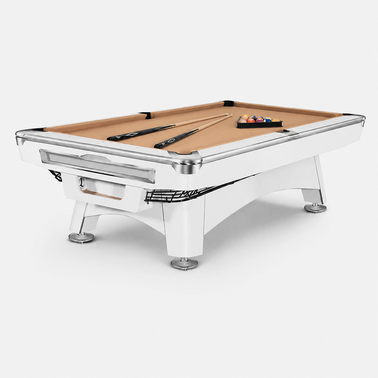 9-6-2 Imperial Billiard Table with Solid Maple Wood Frame & Moorj 900 Felt