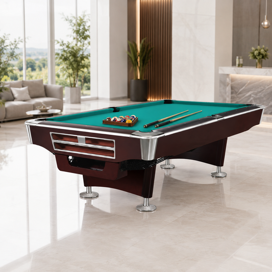9ft,8ft Professional Modern Billiard Pool Table with Premium Blue Felt Style Billiard Pool Table – Modern Edition