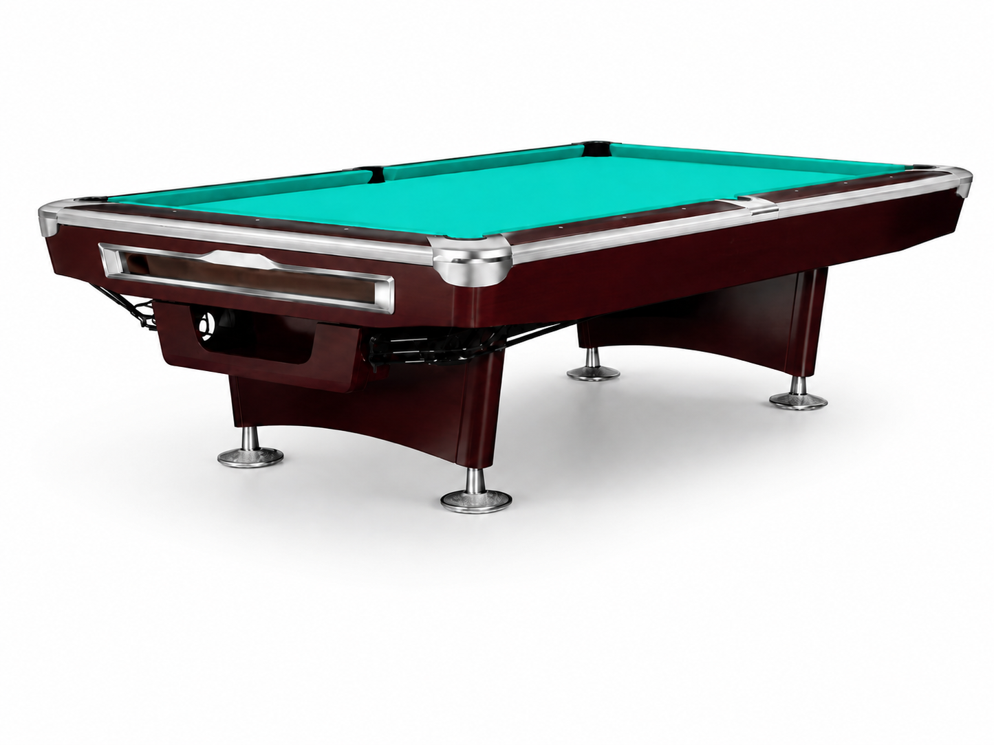 9-6-1 Classic Professional Billiard Table with Solid Maple Wood Frame & ANDY 588 Felt