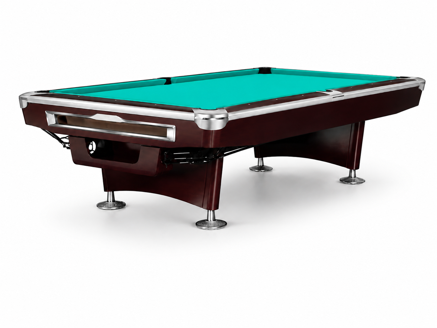 9-6-1 Classic Professional Billiard Table with Solid Maple Wood Frame & ANDY 588 Felt