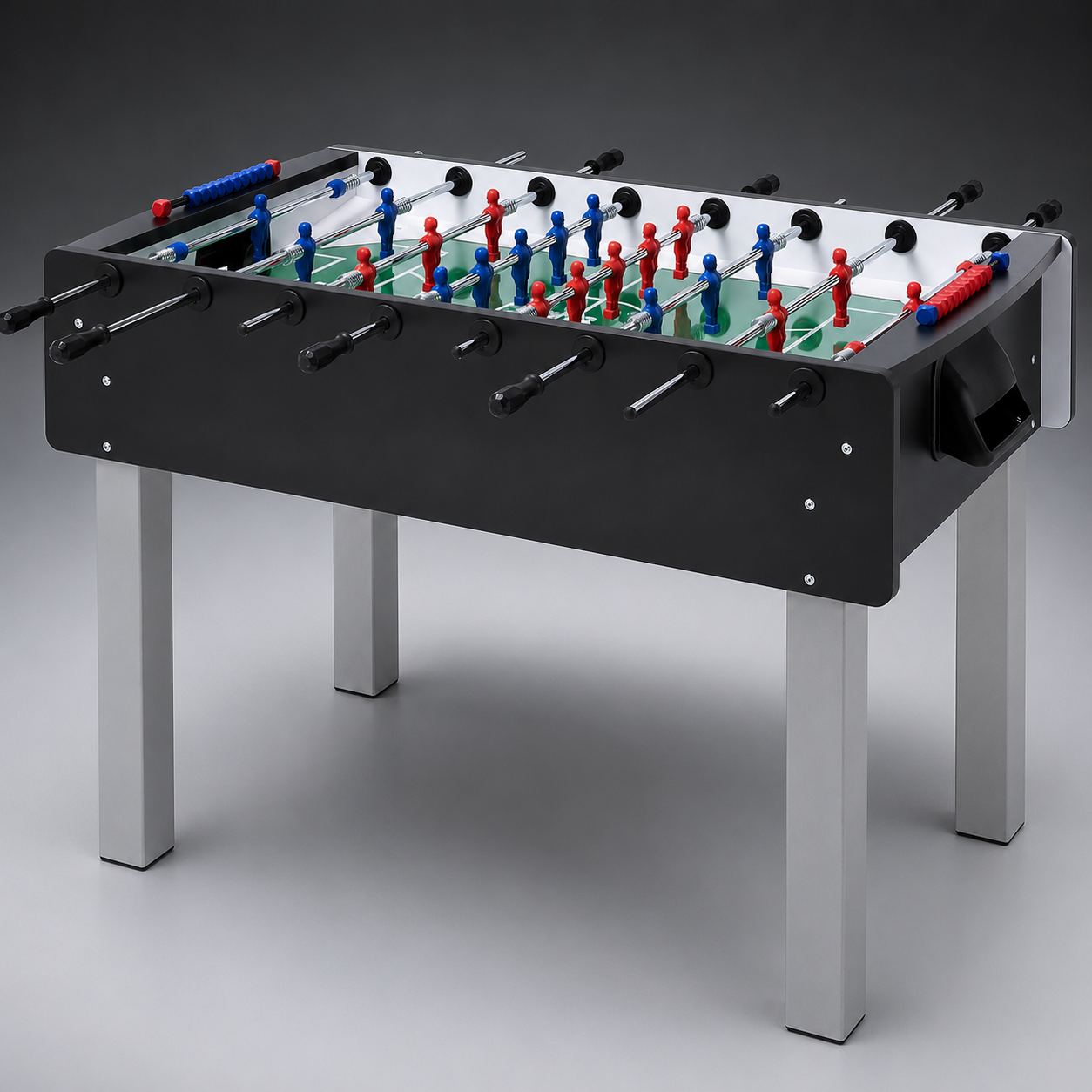 Gcc Mall Match Foosball Table Black Edition 22mm MDF Football Table with Tempered Glass Playfield