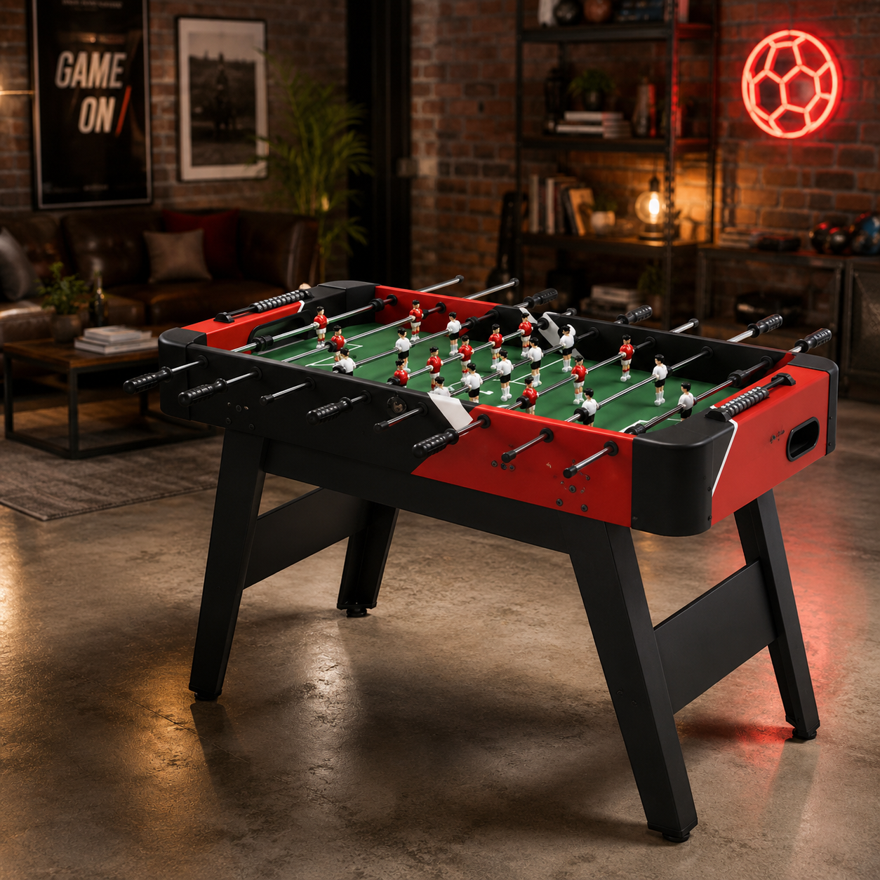 ST216 Kids Home Use Foosball Table | Compact MDF Soccer Table for Family Entertainment