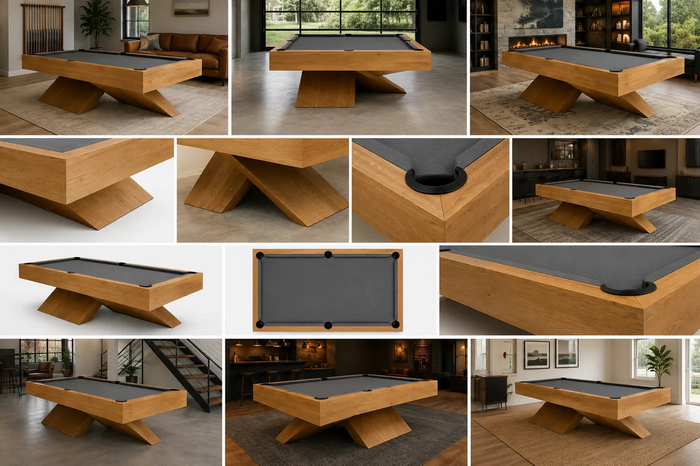 Professional Gaming Billiard Table – Luxury Sports Edition High-End Pool Table for Clubs, Villas & Entertainment Areas