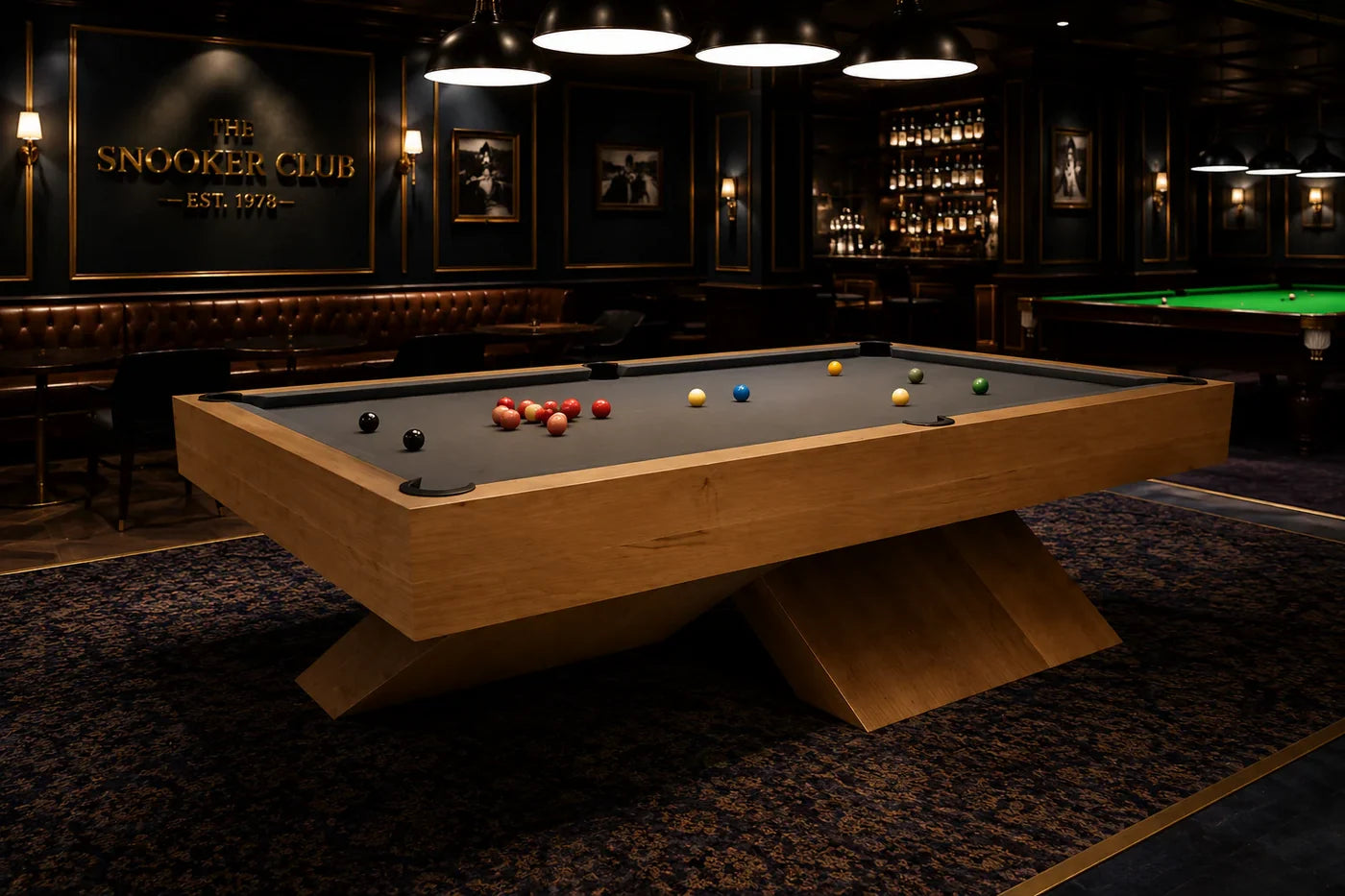 Professional Gaming Billiard Table – Luxury Sports Edition High-End Pool Table for Clubs, Villas & Entertainment Areas