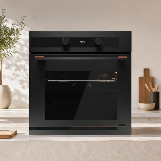 Teka Infinity G1 MaestroPizza HLB 85-G1 P BM Built-In Pyrolytic Oven – 70L, 340°C Pizza Function, Matte Black & Copper