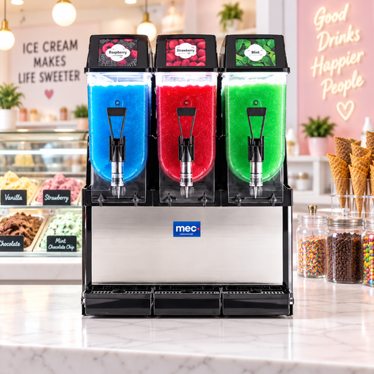 SPM FROSTY 3 Commercial Slush Machine 36L – Triple 12L Bowl Frozen Drink Dispenser | Made in Italy