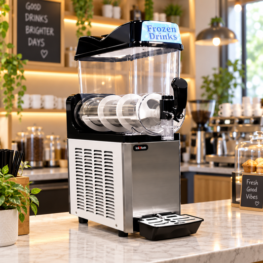 Frozen Drinks XRJ12LX1 Commercial Slush & Smoothie Machine 12L – Single Bowl Frozen Beverage Dispenser