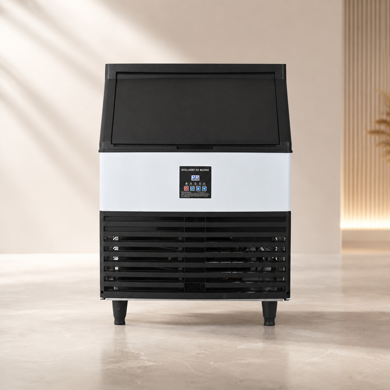 Commercial Ice Maker Machine 100KG/24H with 45KG Storage – Stainless Steel Under-Counter Ice Machine