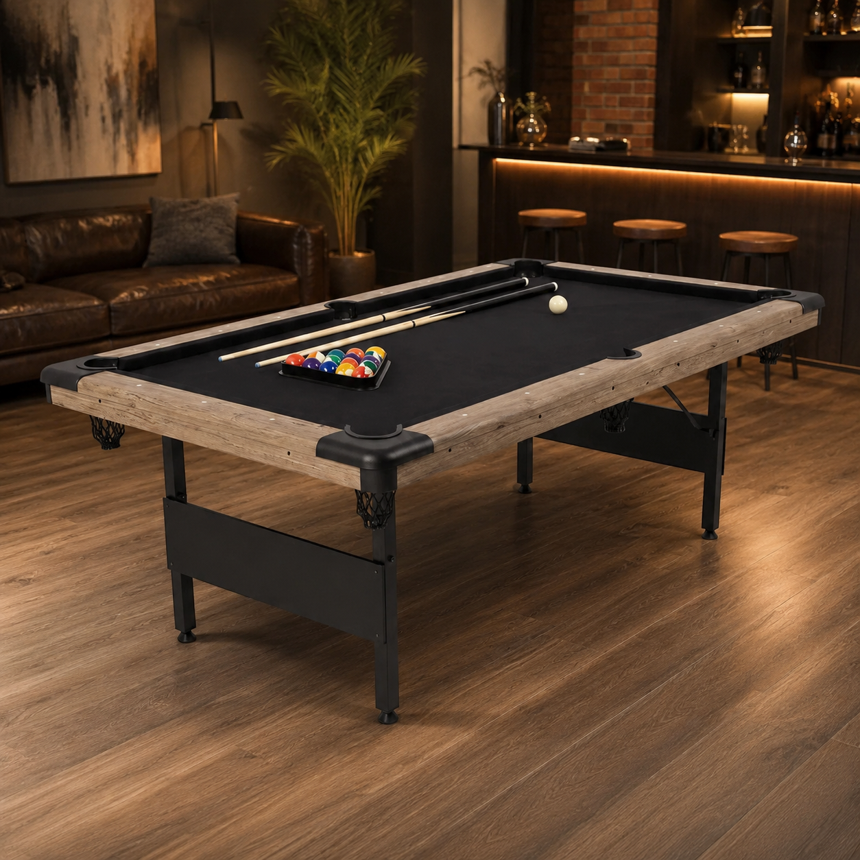 7ft Portable Foldable Pool Billiard Tables With Full Set of Accessories for Kids and Adults