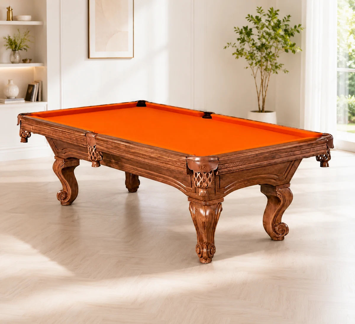 8-3 Pro Billiard Table TE-8-3 with Maple Wood Frame, Natural Slate & K55 Cushions