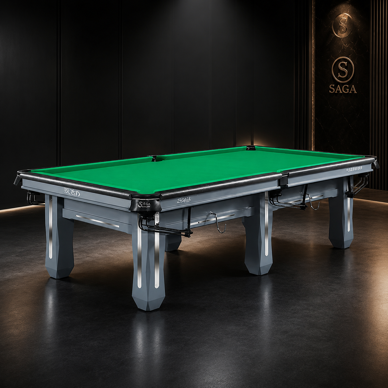 9-6 SM Dragon Chinese 8-Ball Billiard Table with 25mm Slate Top & Solid Maple Wood Frame