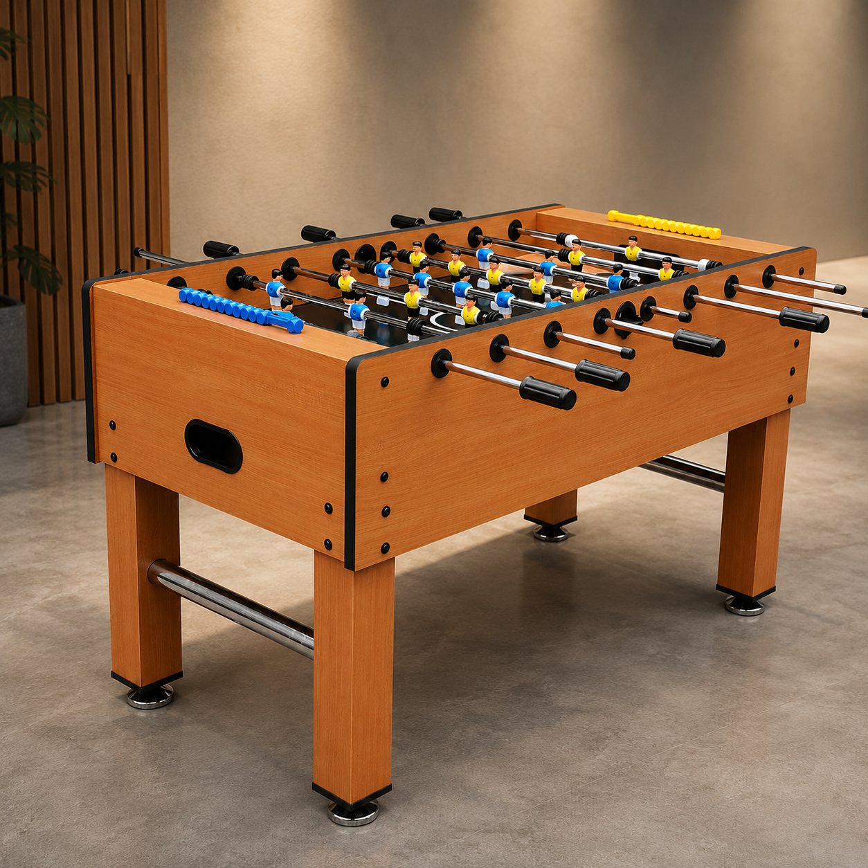 Wooden Soccer Table 5FT GF016-WOOD MDF Foosball Table with Telescopic Rods