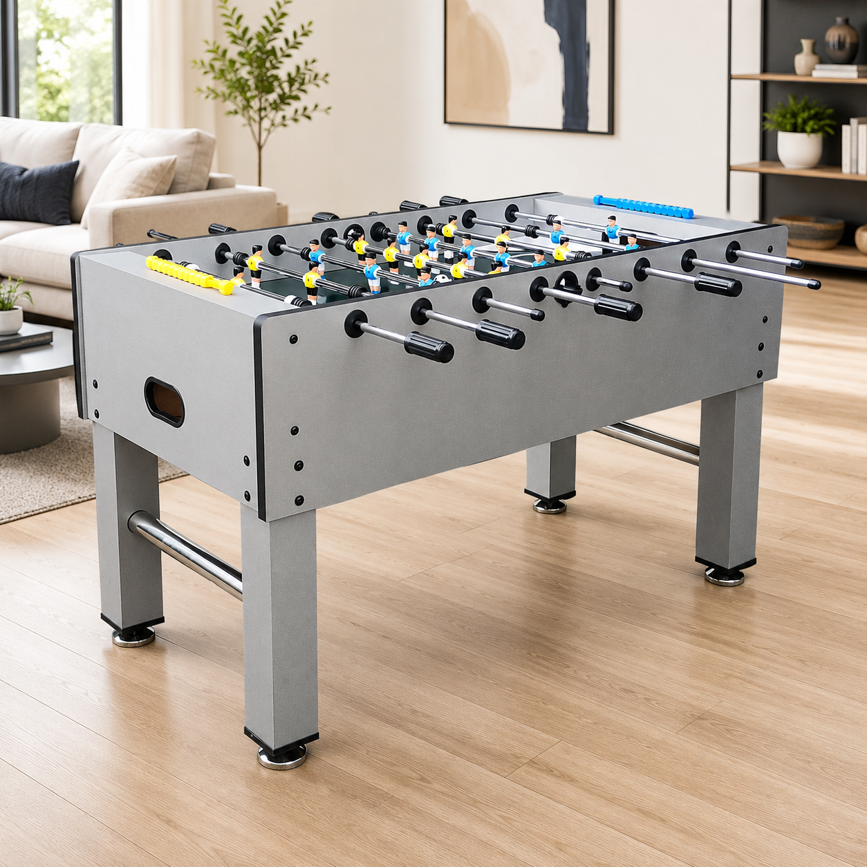 Wooden Soccer Table 5FT GF016-WOOD MDF Foosball Table with Telescopic Rods