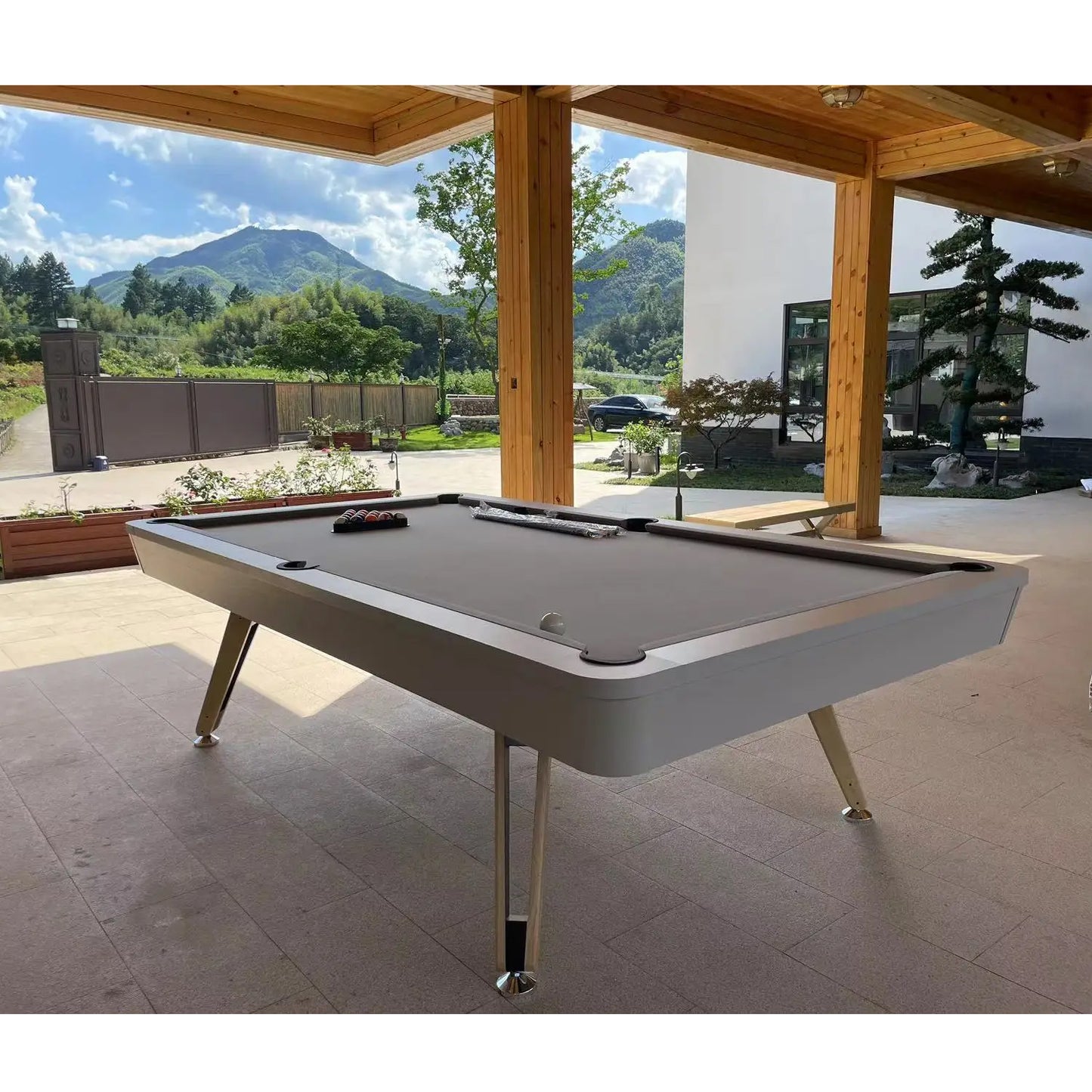 7ft 3 IN 1 Billiard Pool Tables with Full Accessory Multi-function Home Use Ping Pong Dining Table Convertible 3in1 Portability Pool Table