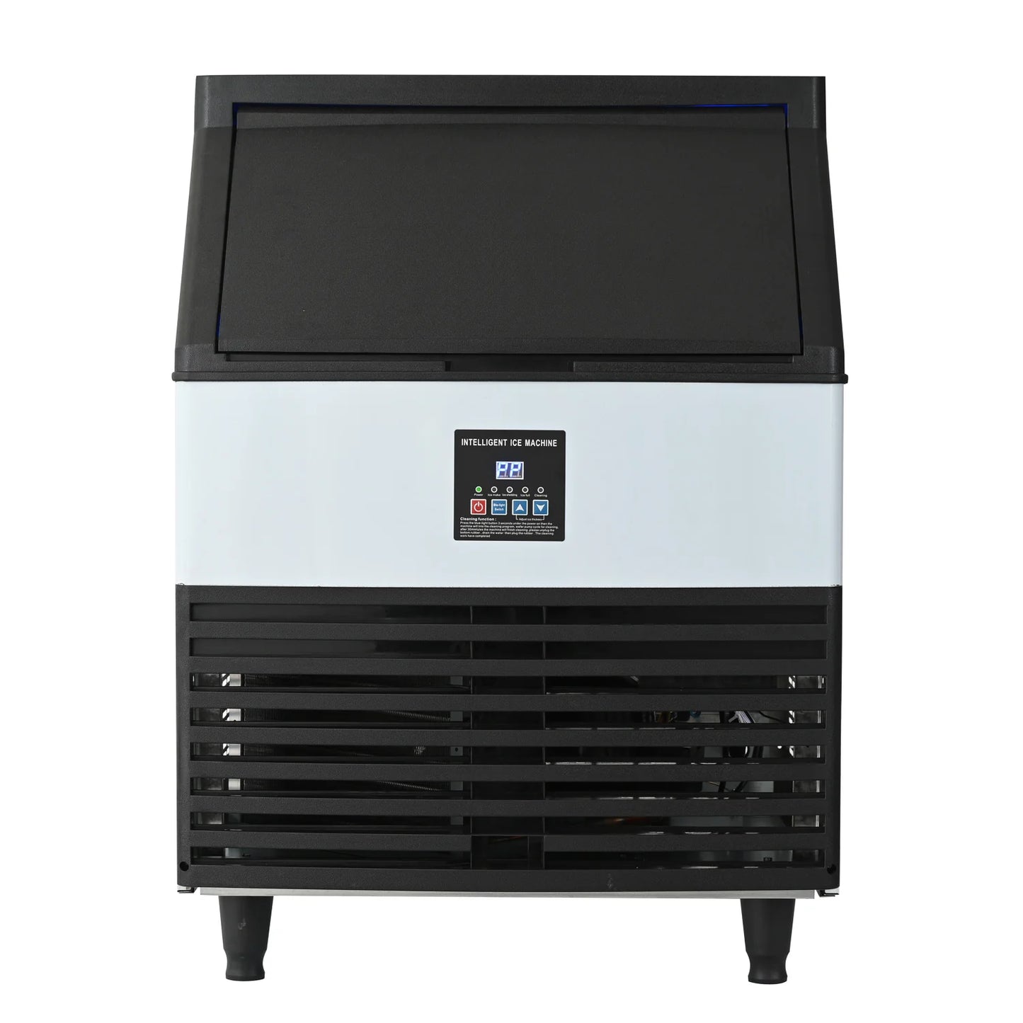 Commercial Ice Maker Machine, 240KGS/24H Stainless Steel under Counter Ice Machine with 45KGS Ice Storage Capacity, for/Restaurant/Bar/Coffee Shop