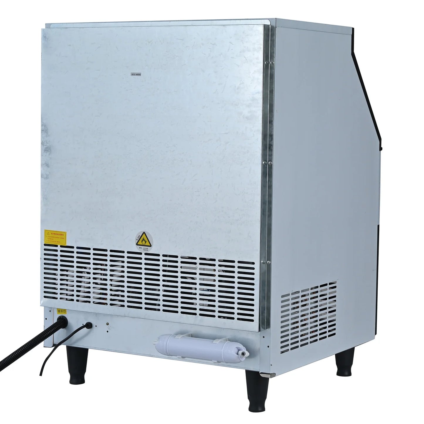 Commercial Ice Maker Machine, 240KGS/24H Stainless Steel under Counter Ice Machine with 45KGS Ice Storage Capacity, for/Restaurant/Bar/Coffee Shop