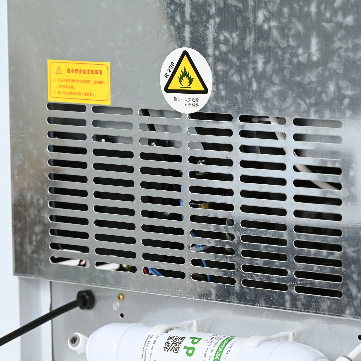 Commercial Ice Maker Machine, 135-145 KGS/24H Stainless Steel under Counter Ice Machine with 20KGS Ice Storage Capacity, for/Restaurant/Bar/Coffee Shop