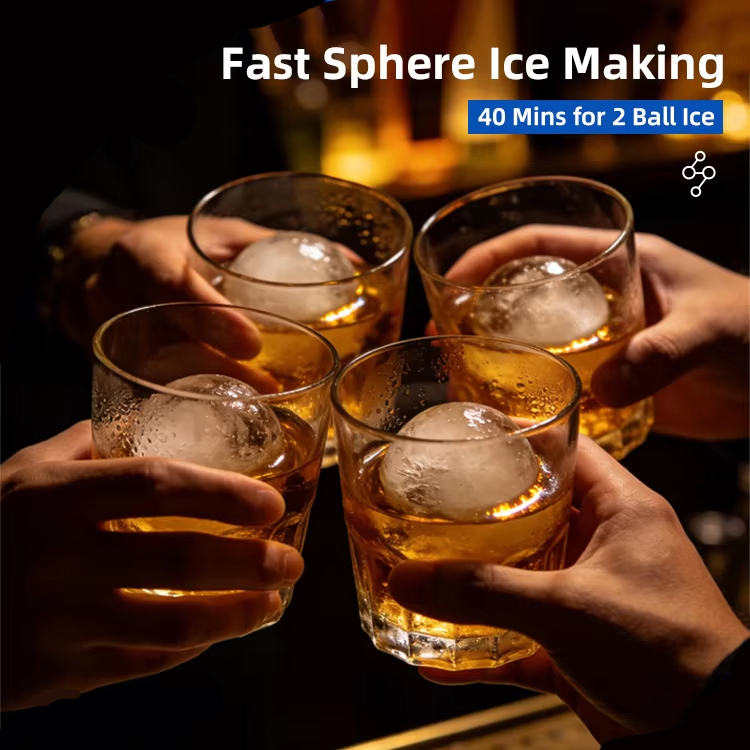 50mm Ice Ball Maker Machine Electric 220V Ice Sphere Maker Whisky Drinking Bar Ice Making Machine