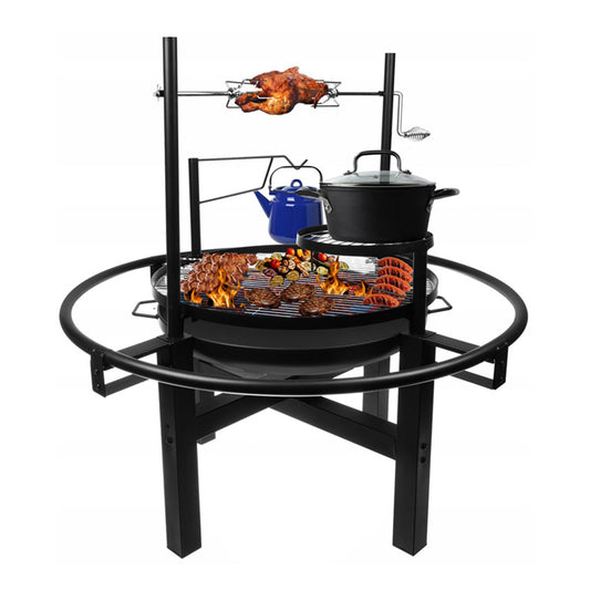 Multifunction BBQ Grill Rotisserie Grill Custom Support Fire Black High Quality and Good Price Steel Indoor and Outdoor NSU-1-SRK