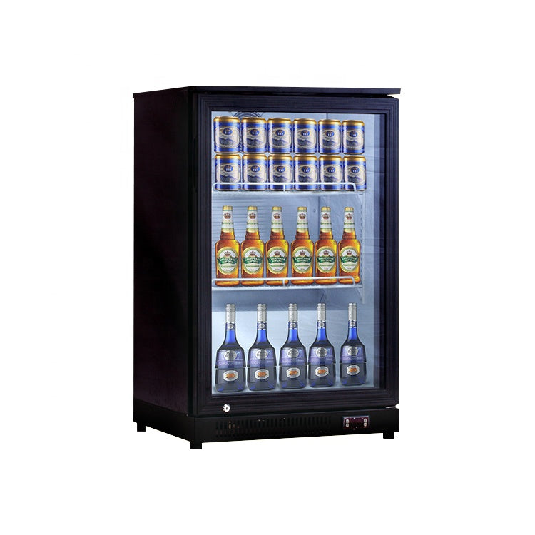 Door Glass Supermarket Upright Beverage Beer Bottle Display Showcase Chiller Bar Cooler Back Bar Cooler Display Drinks Fridge Refrigeration Equipment/Hotel Beverage Cooler One Door Upright Refrigerator Hotel Use Counter Top Beverage Display Fridge