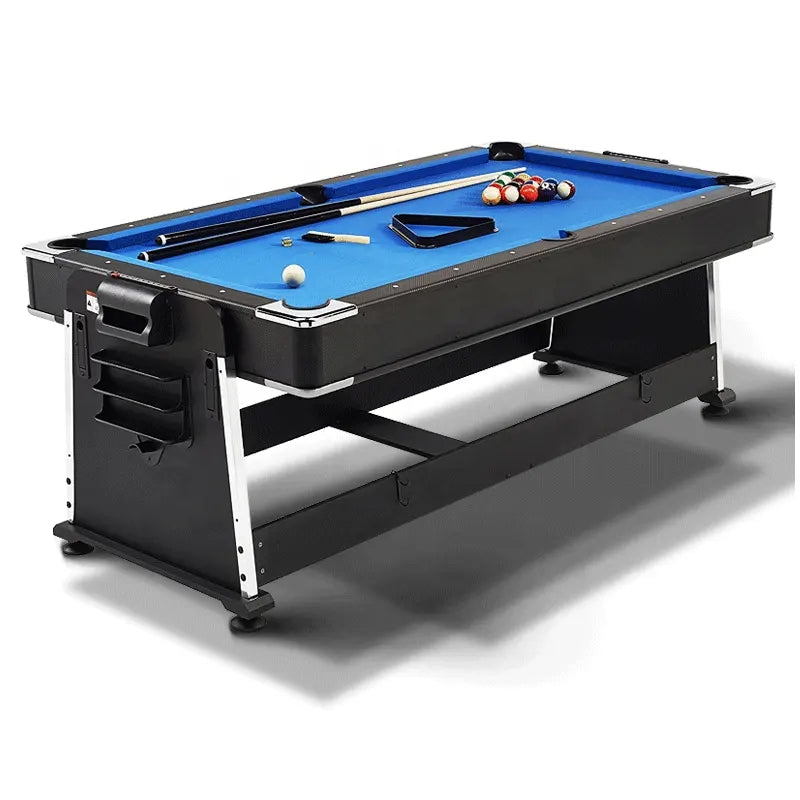 Most Popular 7 Feet 4-in-1 Multi Game Table, Rotating Billiard Pool Table with Air Hockey Table Tennis and Dinning Top DGMT-3005-SRK