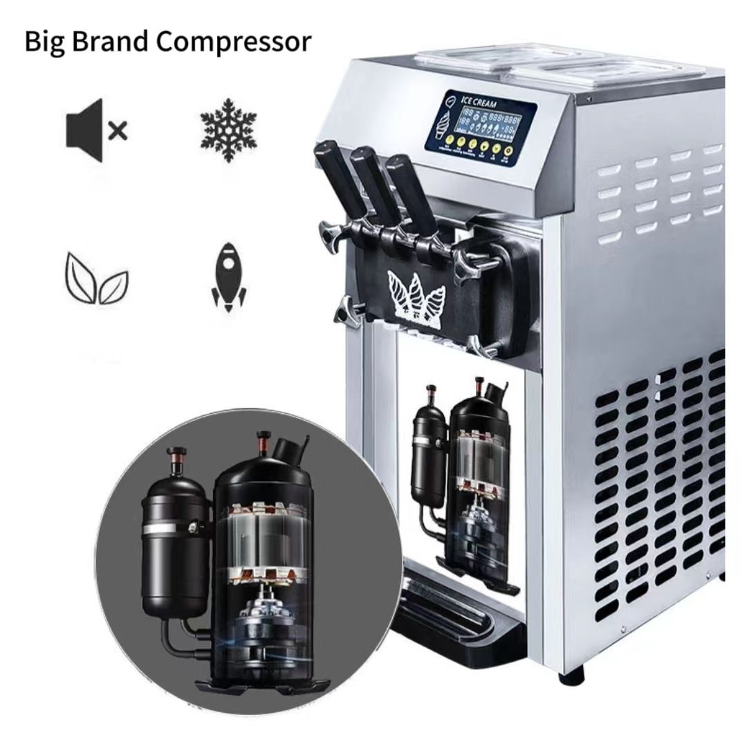 Commercial Soft Serve Ice Cream Machine COUNTER TOP ICE CREAM MACHINE MK 220-240v / 50hz -18CTB High Quality