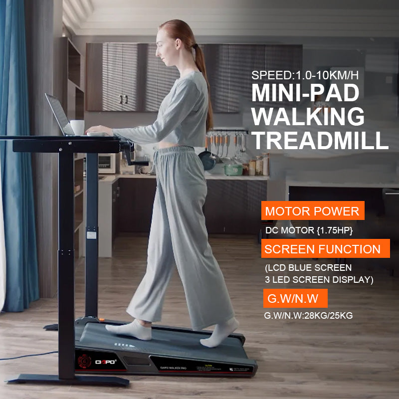 Most Advance ZYP-MINIS MINI Electric Curved Treadmill Home Office Exercise Fitness Walking Pad